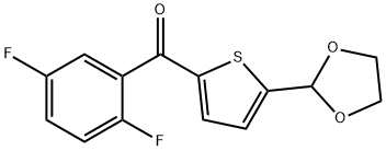 2-(2,5-DIFLUOROBENZOYL)-5-(1,3-DIOXOLAN-2-YL)THIOPHENE|