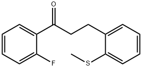 2'-FLUORO-3-(2-THIOMETHYLPHENYL)PROPIOPHENONE Struktur