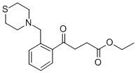 ETHYL 4-OXO-4-[2-(THIOMORPHOLINOMETHYL)PHENYL]BUTYRATE Struktur