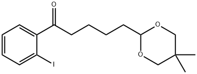 5-(5,5-DIMETHYL-1,3-DIOXAN-2-YL)-2'-IODOVALEROPHENONE Struktur