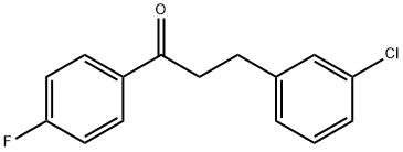 3-(3-CHLOROPHENYL)-4'-FLUOROPROPIOPHENONE Struktur