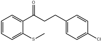 3-(4-CHLOROPHENYL)-2'-THIOMETHYLPROPIOPHENONE Struktur