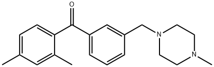 2,4-DIMETHYL-3'-(4-METHYLPIPERAZINOMETHYL) BENZOPHENONE price.