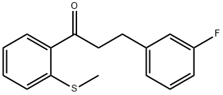 3-(3-FLUOROPHENYL)-2'-THIOMETHYLPROPIOPHENONE Struktur
