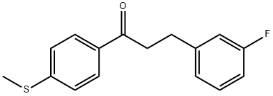 3-(3-FLUOROPHENYL)-4'-THIOMETHYLPROPIOPHENONE Struktur