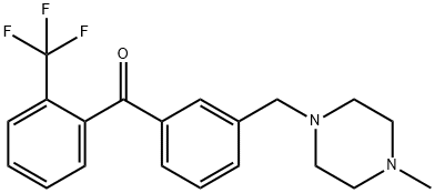 3'-(4-METHYLPIPERAZINOMETHYL)-2-TRIFLUOROMETHYLBENZOPHENONE price.