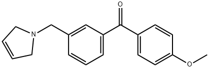 4'-METHOXY-3-(3-PYRROLINOMETHYL) BENZOPHENONE Struktur