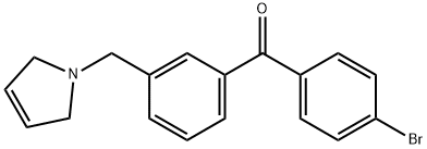 4'-BROMO-3-(3-PYRROLINOMETHYL) BENZOPHENONE Struktur