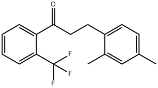 3-(2,4-DIMETHYLPHENYL)-2'-TRIFLUOROMETHYLPROPIOPHENONE Struktur