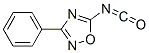 Isocyanic acid, 3-phenyl-1,2,4-oxadiazol-5-yl ester (7CI) Struktur