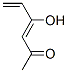 3,5-Hexadien-2-one, 4-hydroxy- (9CI) Struktur