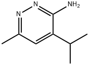 3-Pyridazinamine,  6-methyl-4-(1-methylethyl)- Structure
