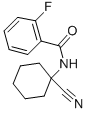 N-(1-CYANO-CYCLOHEXYL)-2-FLUORO-BENZAMIDE Struktur