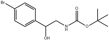 [2-(4-BROMO-PHENYL)-2-HYDROXY-ETHYL]-CARBAMIC ACID TERT-BUTYL ESTER Struktur