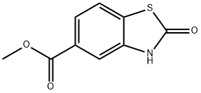 5-Benzothiazolecarboxylicacid,2,3-dihydro-2-oxo-,methylester(9CI) Struktur