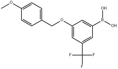 3-(4-METHOXY)BENZYLOXY-5-(TRIFLUOROMETHYL)BENZENEBORONIC ACID 98 Struktur