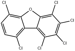 1,2,3,4,6,9-HEXACHLORODIBENZOFURAN Struktur