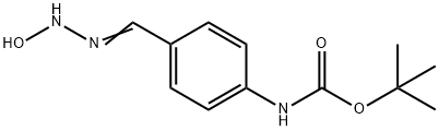 TERT-BUTYL 4-(N-HYDROXYCARBAMIMIDOYL)-PHENYLCARBAMATE Struktur