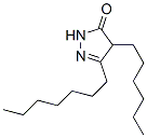 5-heptyl-4-hexyl-2,4-dihydro-3H-pyrazol-3-one Struktur