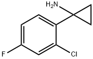 Cyclopropanamine, 1-(2-chloro-4-fluorophenyl)- Struktur