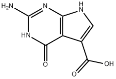 1H-Pyrrolo[2,3-d]pyrimidine-5-carboxylicacid,2-amino-4,7-dihydro-4-oxo- Struktur