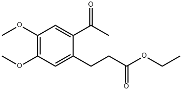 ethyl 3-(2-acetyl-4,5-diMethoxyphenyl)propanoate Struktur