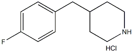 4-(4-FLUOROBENZYL)PIPERIDINE HYDROCHLORIDE Struktur