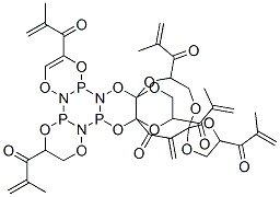 hexa(methacryloylethylenedioxy)cyclotriphosphazene Struktur
