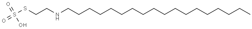 Thiosulfuric acid hydrogen S-[2-(octadecylamino)ethyl] ester Struktur
