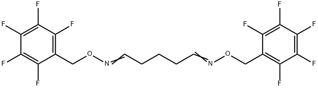 Glutaraldehyde-O-2,3,4,5,6-PFBHA-Oxime Struktur