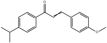 4'-isopropyl-4-methoxychalcone  Struktur