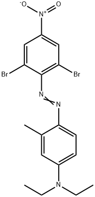4-[(2,6-dibromo-4-nitrophenyl)azo]-N,N-diethyl-m-toluidine Struktur