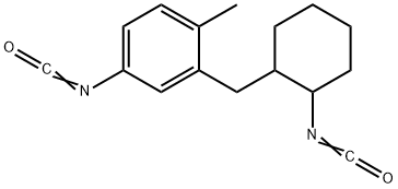 2-[(2-isocyanatocyclohexyl)methyl]-p-tolyl isocyanate Struktur