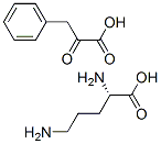L-ornithine (alpha-oxobenzenepropionate) Struktur