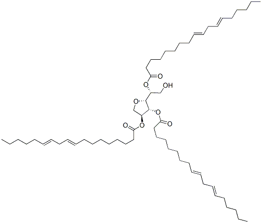 Sorbitan, tri-9,12-octadecadienoate, (all-Z)- Struktur