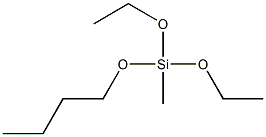 butoxydiethoxymethylsilane Struktur
