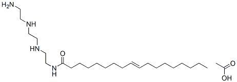 N-[2-[[2-[(2-aminoethyl)amino]ethyl]amino]ethyl]octadec-9-enamide monoacetate Struktur