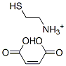 (2-mercaptoethyl)ammonium hydrogen maleate  Struktur