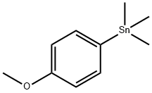 4-Methoxyphenyltrimethylstannane Struktur