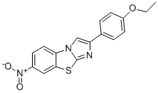 2-(4-ETHOXYPHENYL)-7-NITROIMIDAZO[2,1-B]BENZOTHIAZOLE Struktur