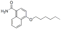 4-(hexyloxy)naphthalene-1-carboxamide Struktur