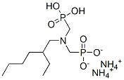 diammonium dihydrogen [[(2-ethylhexyl)imino]bis(methylene)]bisphosphonate Struktur