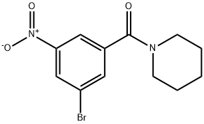 1-(3-溴-5-硝基苯甲酰)哌啶, 941294-21-9, 結(jié)構(gòu)式