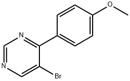5-Bromo-4-(4-methoxyphenyl)pyrimidine Struktur