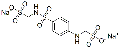 disodium [[[4-[(sulphonatomethyl)amino]phenyl]sulphonyl]amino]methanesulphonate Struktur
