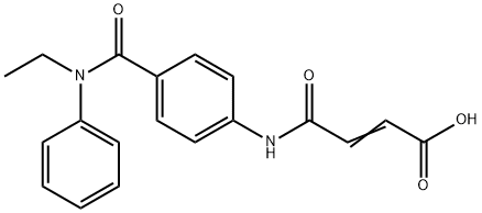 (E)-4-{4-[(ETHYLANILINO)CARBONYL]ANILINO}-4-OXO-2-BUTENOIC ACID Struktur