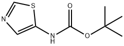 tert-butyl thiazol-5-ylcarbamate Struktur