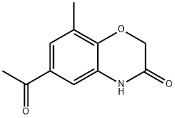 2H-1,4-Benzoxazin-3(4H)-one, 6-acetyl-8-methyl- Struktur