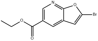 ethyl 2-bromofuro[2,3-b]pyridine-5-carboxylate Struktur