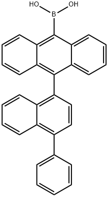 Boronic acid, [10-(4-phenyl-1-naphthalenyl)-9-anthracenyl]- Struktur